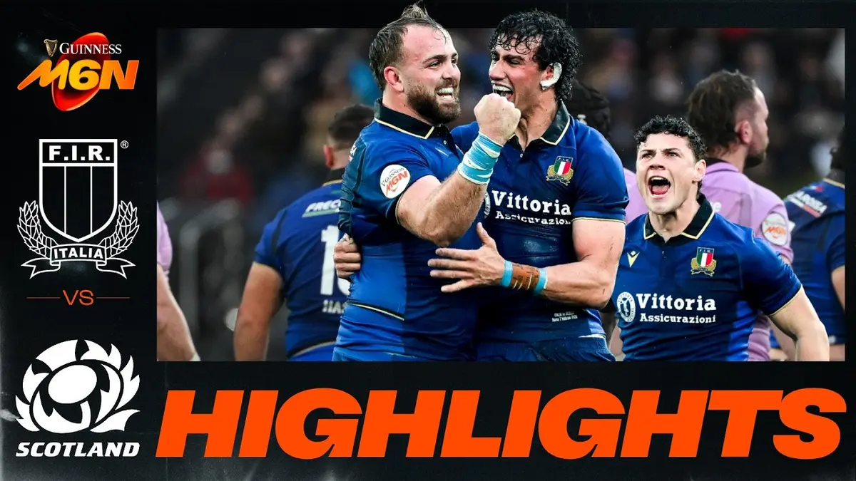 Tournoi 6 Nations : l’Italie surprend l’Écosse sous la pluie à Rome. Résumé vidéo du match.
