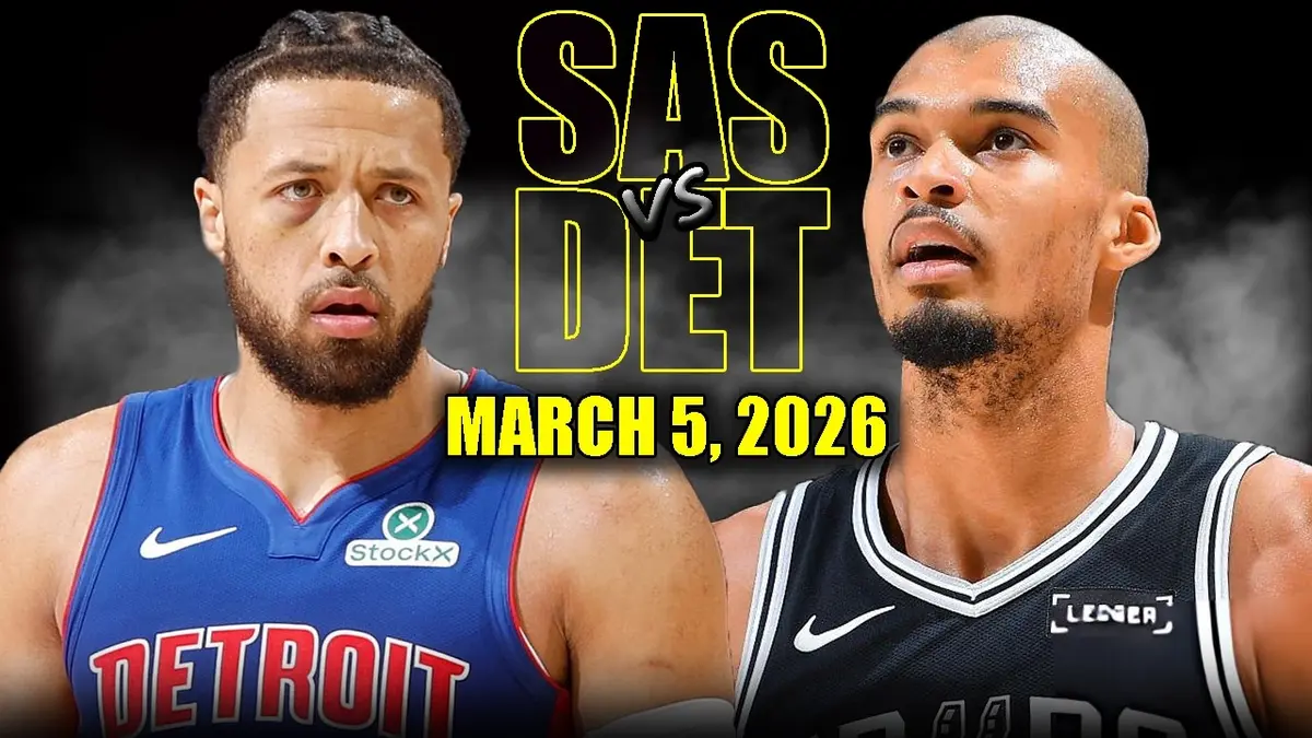 Spurs - Pistons : résumé vidéo du match NBA (5 mars 2026). Wembanyama dominant !
