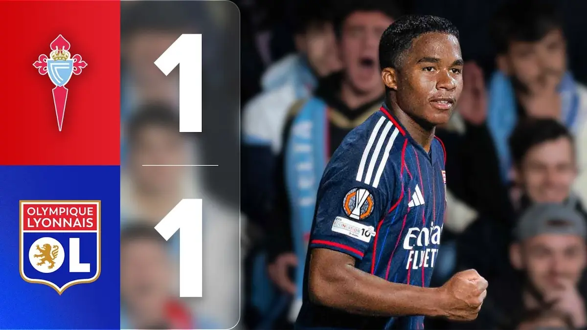 Celta Vigo - Lyon : résumé vidéo du match d'Europa League (12 mars 2026)