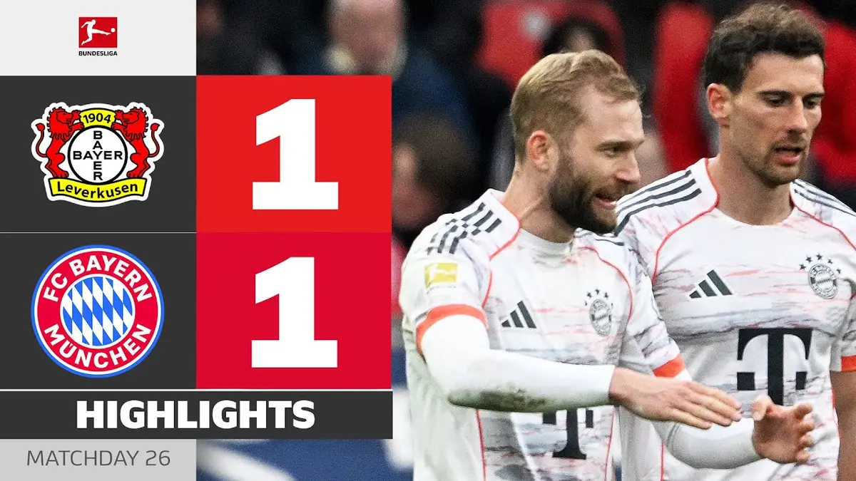 Leverkusen - Bayern Munich : résumé vidéo du match de Bundesliga (14 mars 2026)