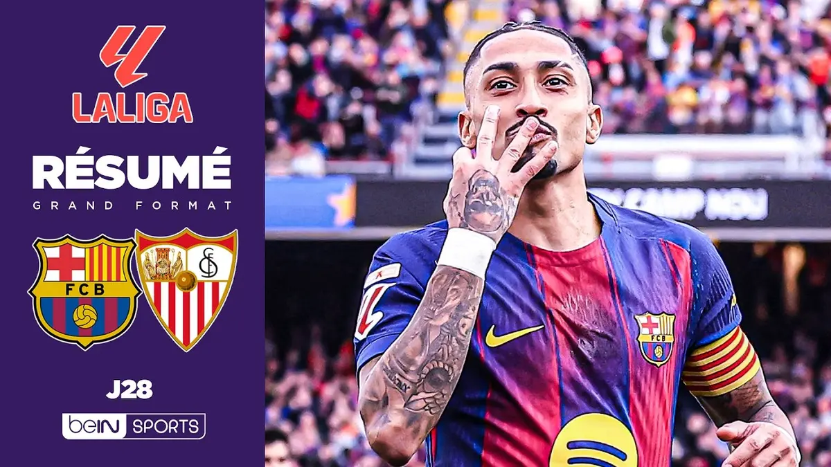 Barcelone – Séville : résumé vidéo du match de Liga (15 mars 2026)