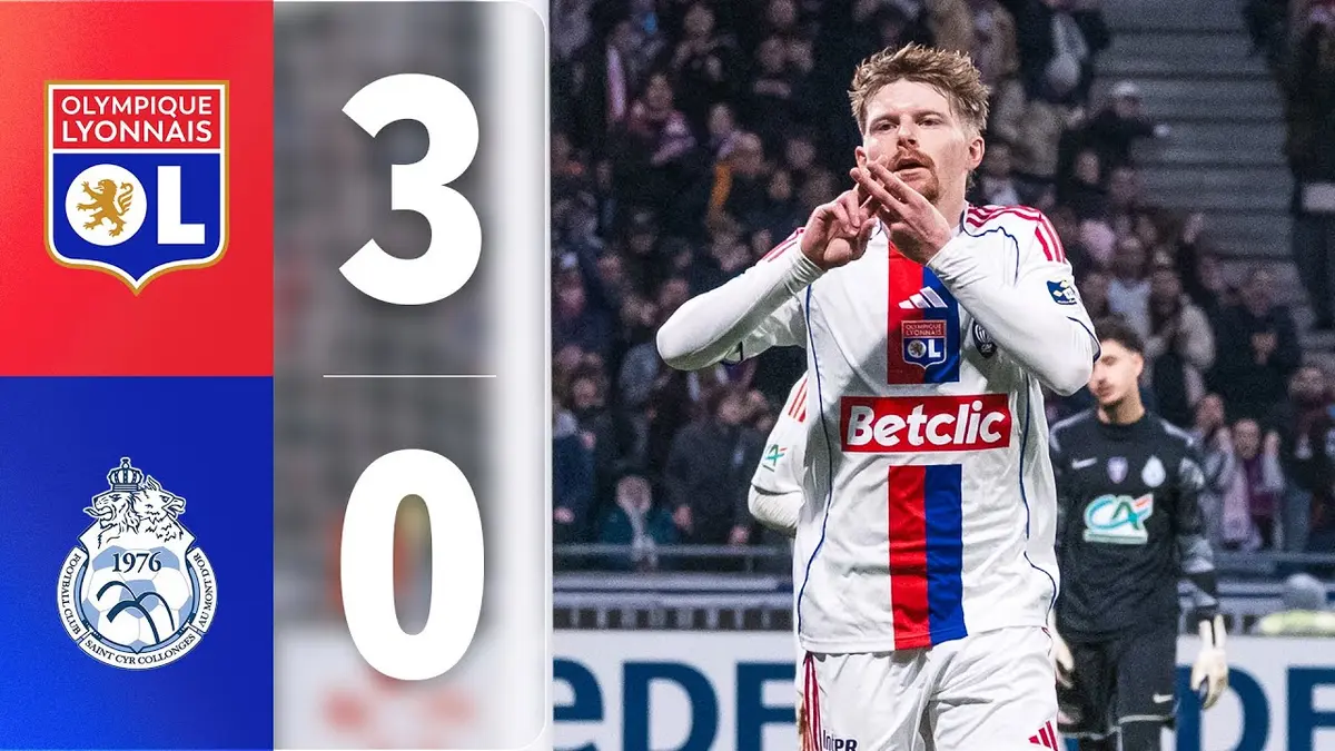Lyon – Saint Cyr Collonges résumé vidéo du match. Victoire de l'OL (3 - 0)