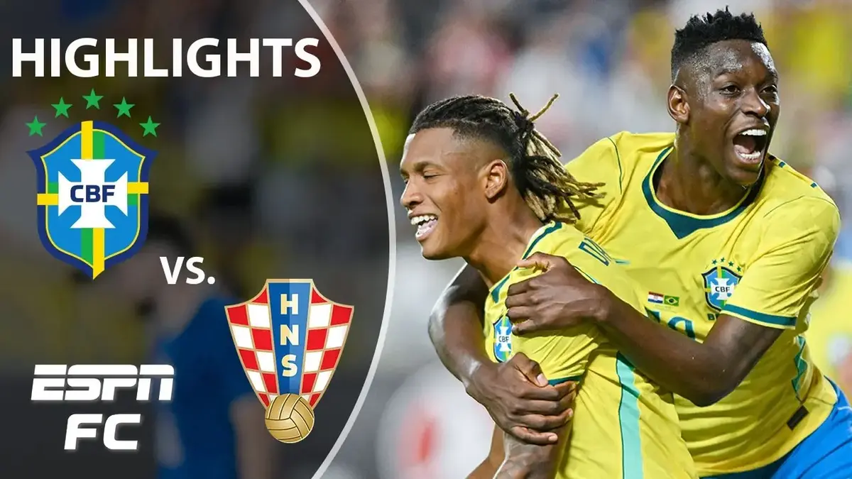 Le Brésil se relance face à la Croatie, Endrick décisif. Résumé vidéo du match.