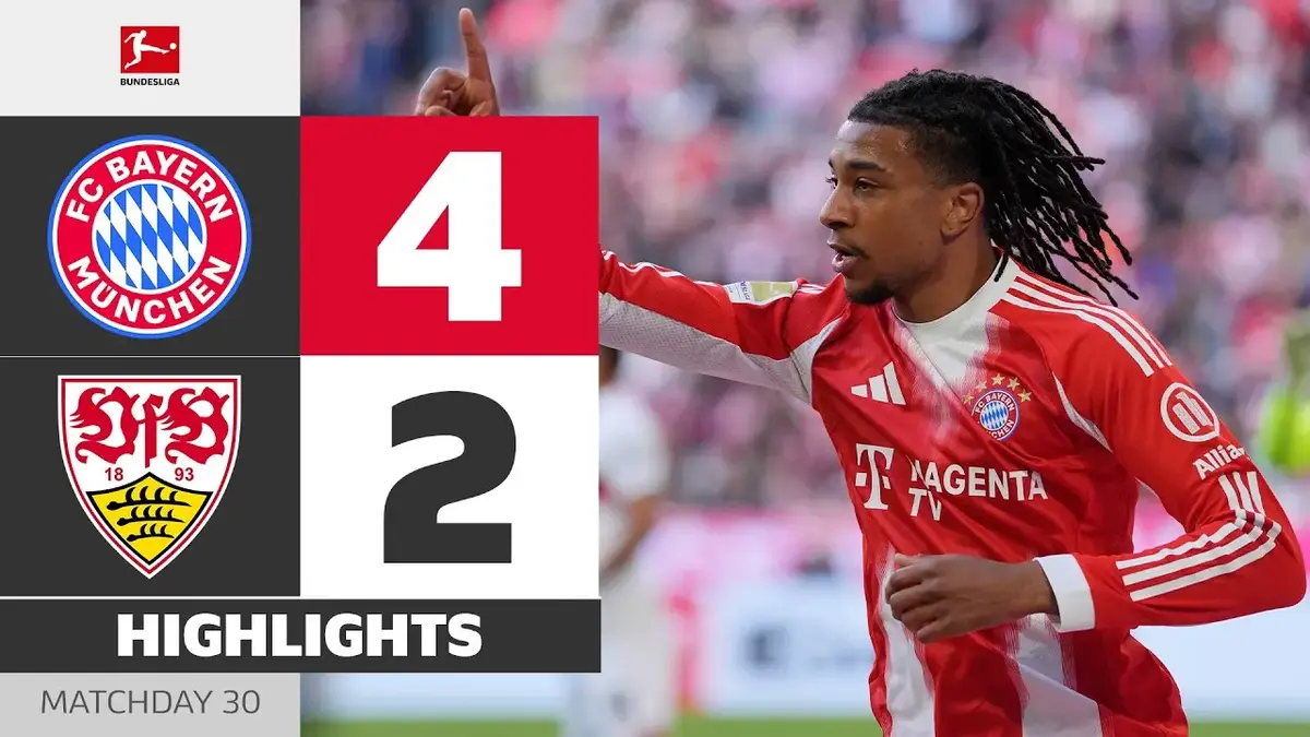 Bayern Munich - Stuttgart : résumé vidéo du match de Bundesliga (19 avril 2026)