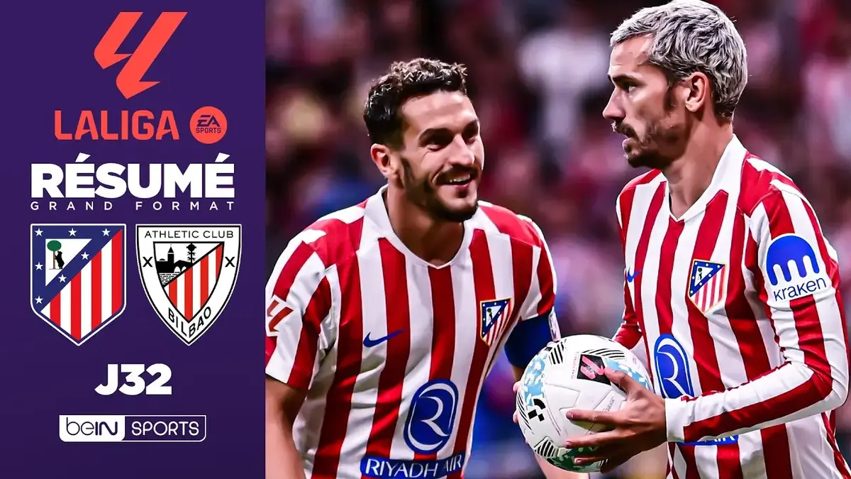 Atlético Madrid - Athletic Bilbao : résumé vidéo du match de Liga (25 avril 2026)