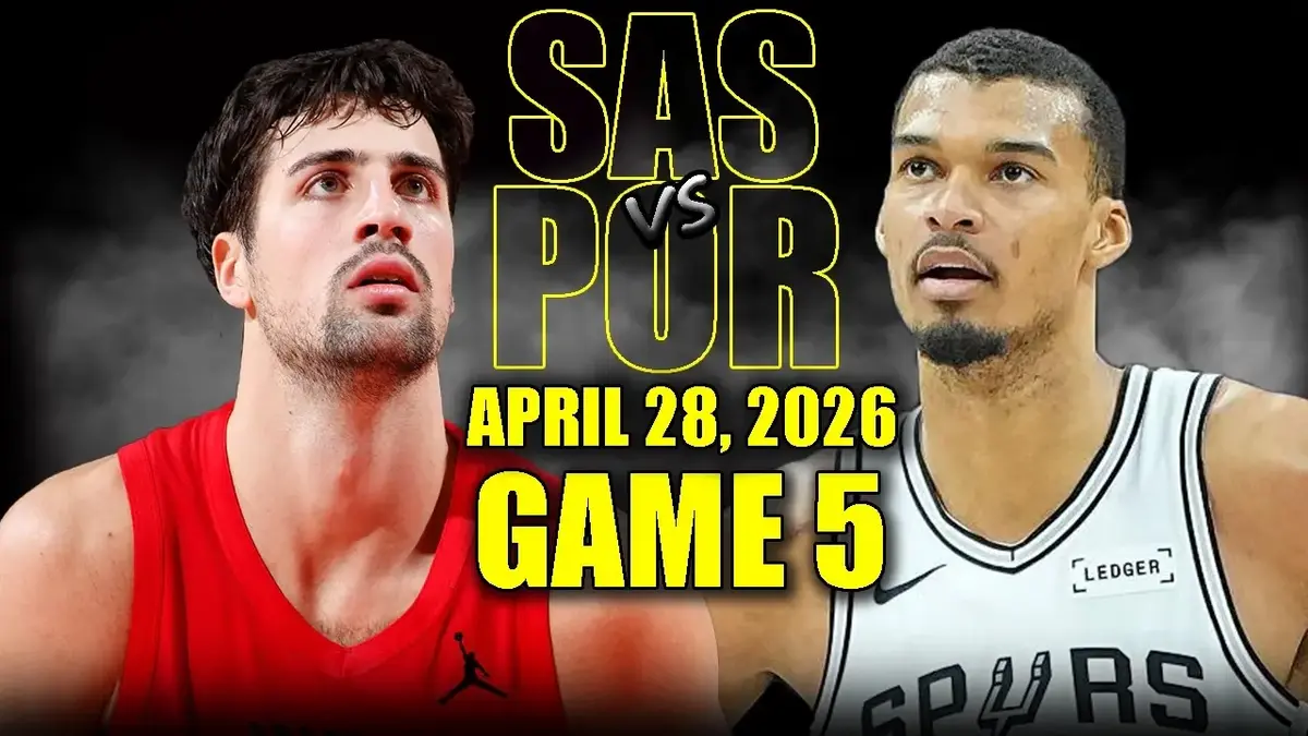 Spurs - Blazers : résumé vidéo du match 5 (28 avril 2026). Qualification des Spurs.
