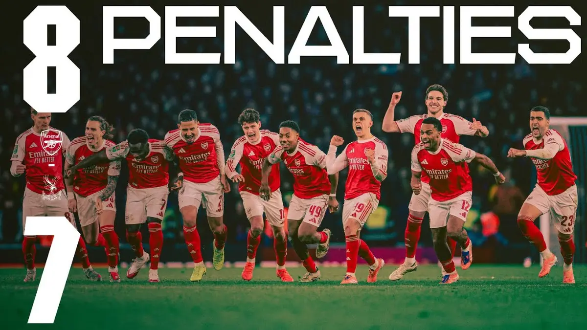 Arsenal - Crystal Palace résumé vidéo du match. Qualification des Gunners aux tirs au but.