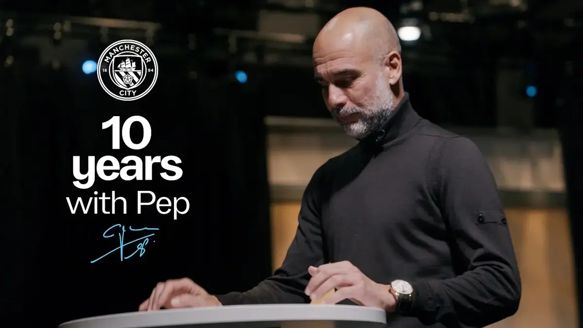 Pep Guardiola annonce son départ de Manchester City (vidéo officielle)