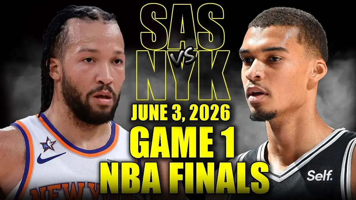 Les Knicks frappent fort d’entrée face aux Spurs. Résumé vidéo du match 1 des NBA Finals 2026.