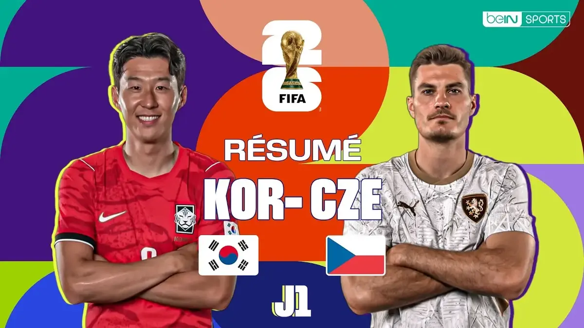 Corée du Sud – Tchéquie : résumé vidéo du match de Coupe du Monde 2026 (J1)
