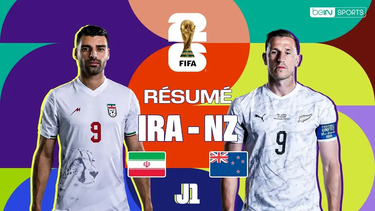 Iran - Nouvelle-Zélande : résumé vidéo du match de Coupe du Monde 2026 (J1)