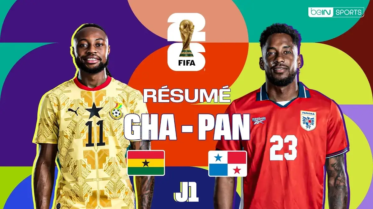 Ghana - Panama : résumé vidéo du match de Coupe du Monde 2026 (J1)
