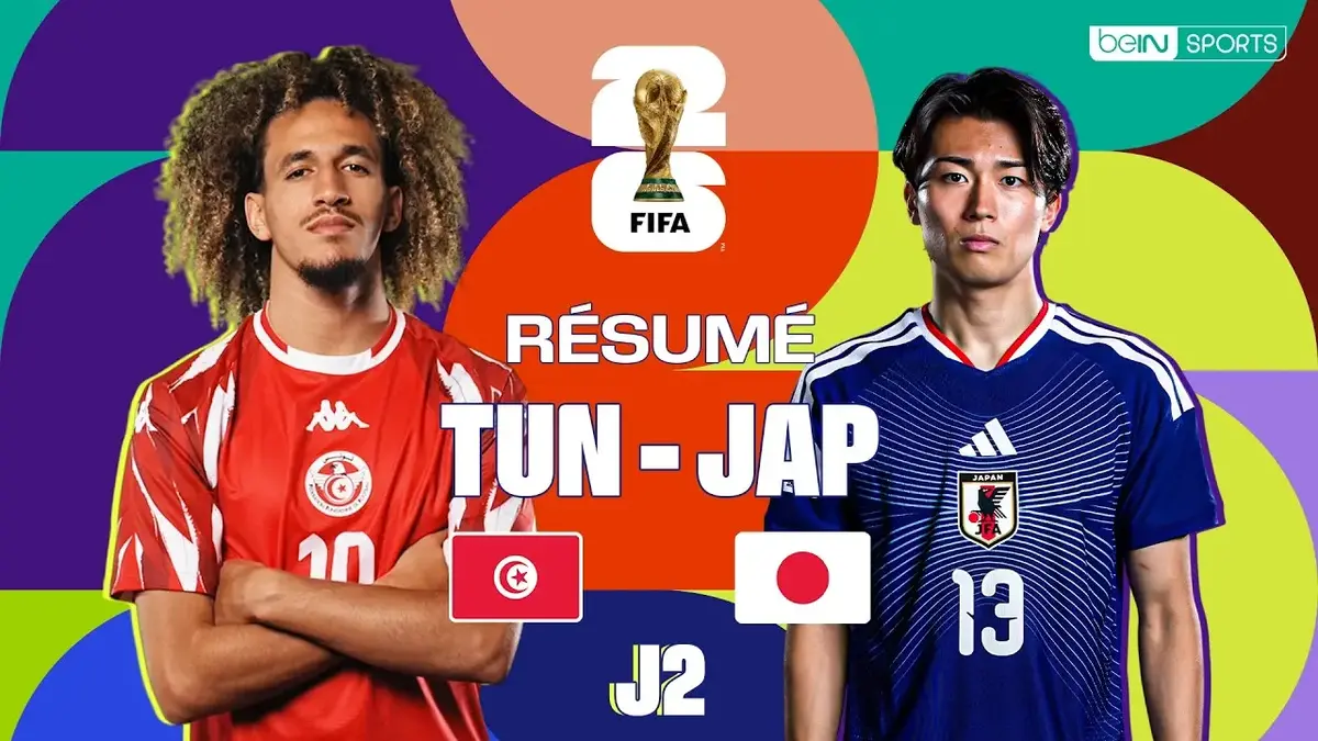 Tunisie - Japon : résumé vidéo du match de Coupe du Monde 2026 (J2)