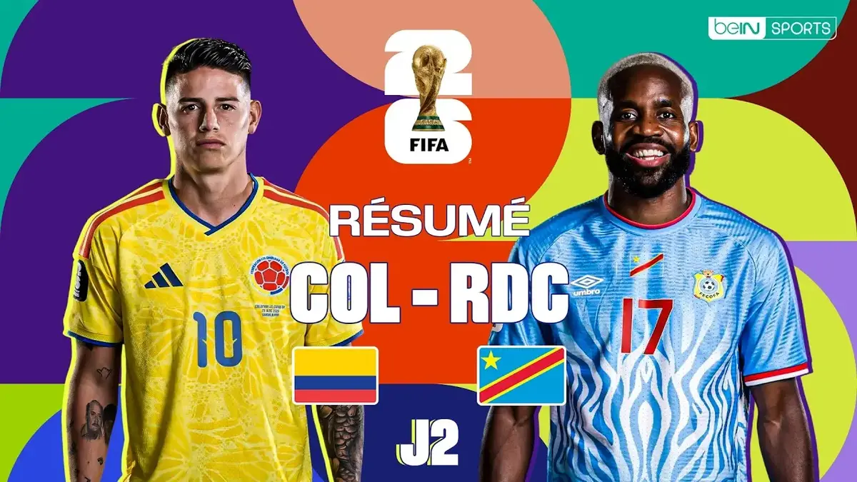 Colombie - RD Congo : résumé vidéo du match de Coupe du Monde 2026 (J2)