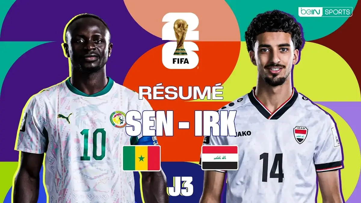 Sénégal - Irak : résumé vidéo du match de Coupe du Monde 2026 (J3)