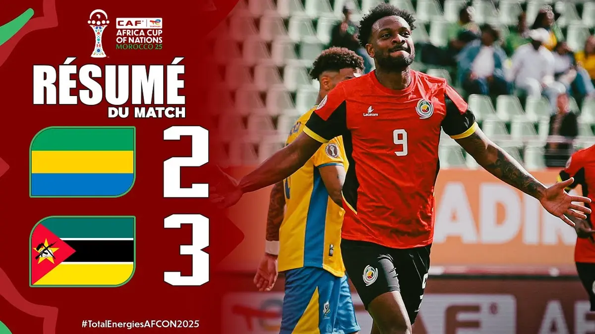 Gabon - Mozambique : résumé vidéo du match de la CAN 2025. Victoire de la Mozambique (2 - 3)
