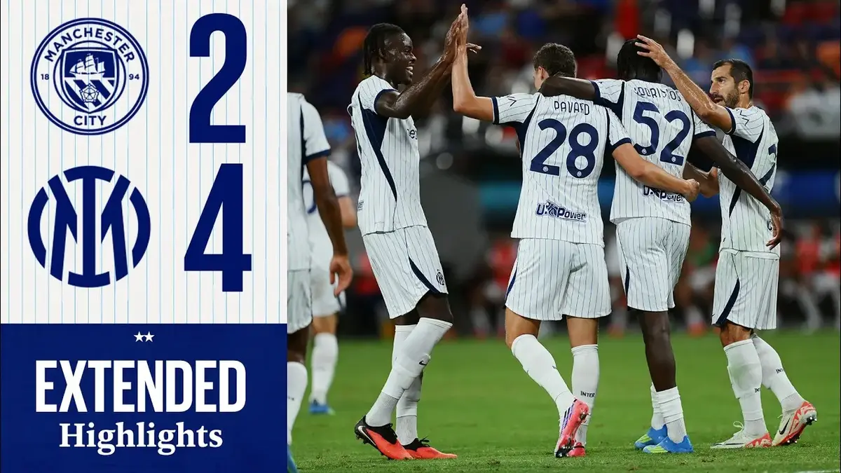 Manchester City - Inter Milan : résumé vidéo du match amical (1er août 2026)