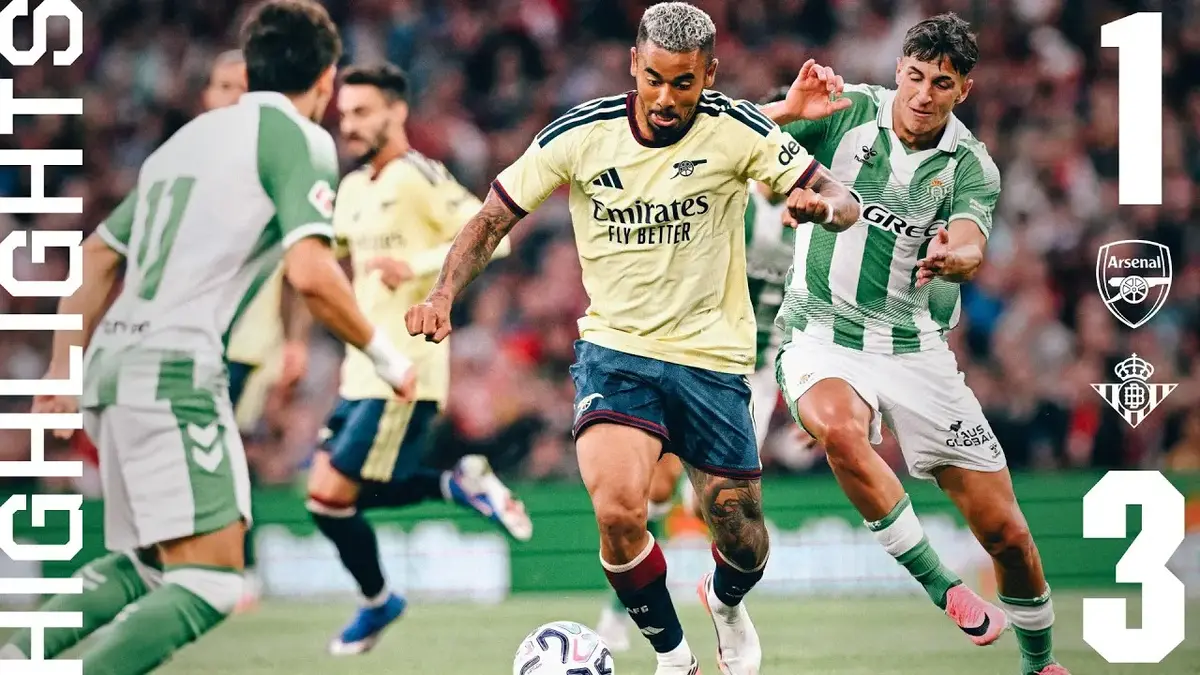 Arsenal - Betis Séville : résumé vidéo du match amical (5 août 2026)