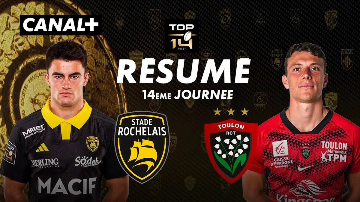 La Rochelle - Toulon résumé vidéo du match de Top 14. Victoire du Stade Rochelais (66 - 0)
