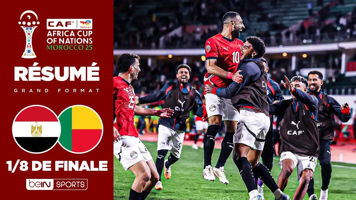 Egypte - Bénin résumé vidéo du match. Qualification des Pharaons (3 - 1)