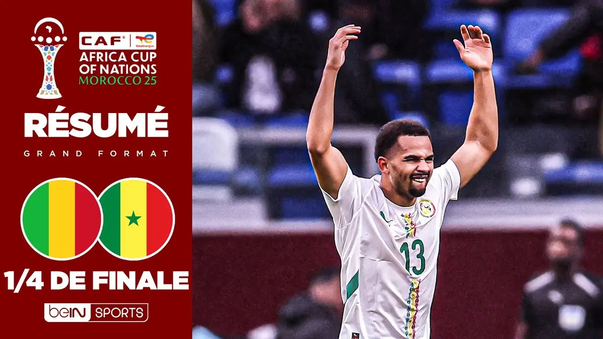 Mali - Sénégal résumé vidéo du match (CAN 2025). Qualification du Sénégal !