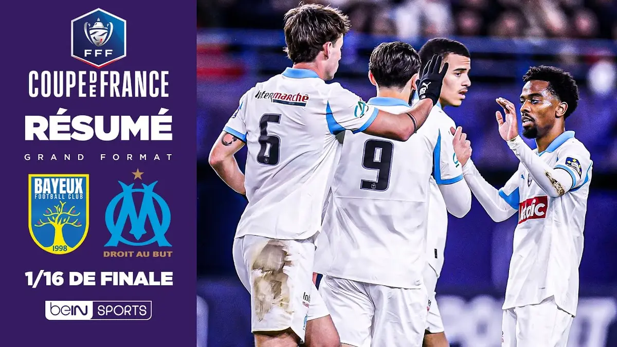 Bayeux – Marseille résumé vidéo du match. L'OM frappe fort et s’autorise à rêver (0 - 9)